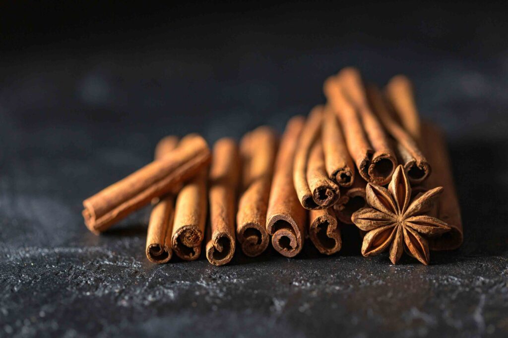 Aromatic cinnamon sticks used for baking and cooking