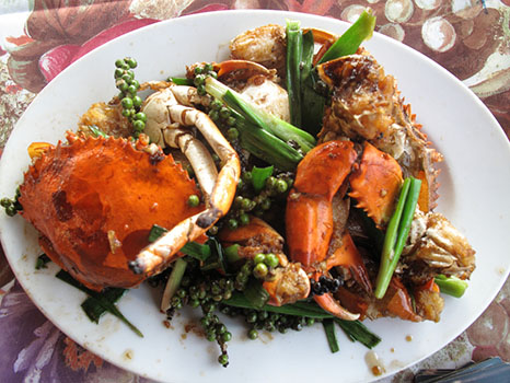 stir-fried crab kampot style