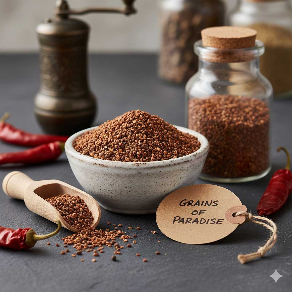 Plat traditionnel d'Afrique de l'Ouest assaisonné avec l'épice Maniguette.