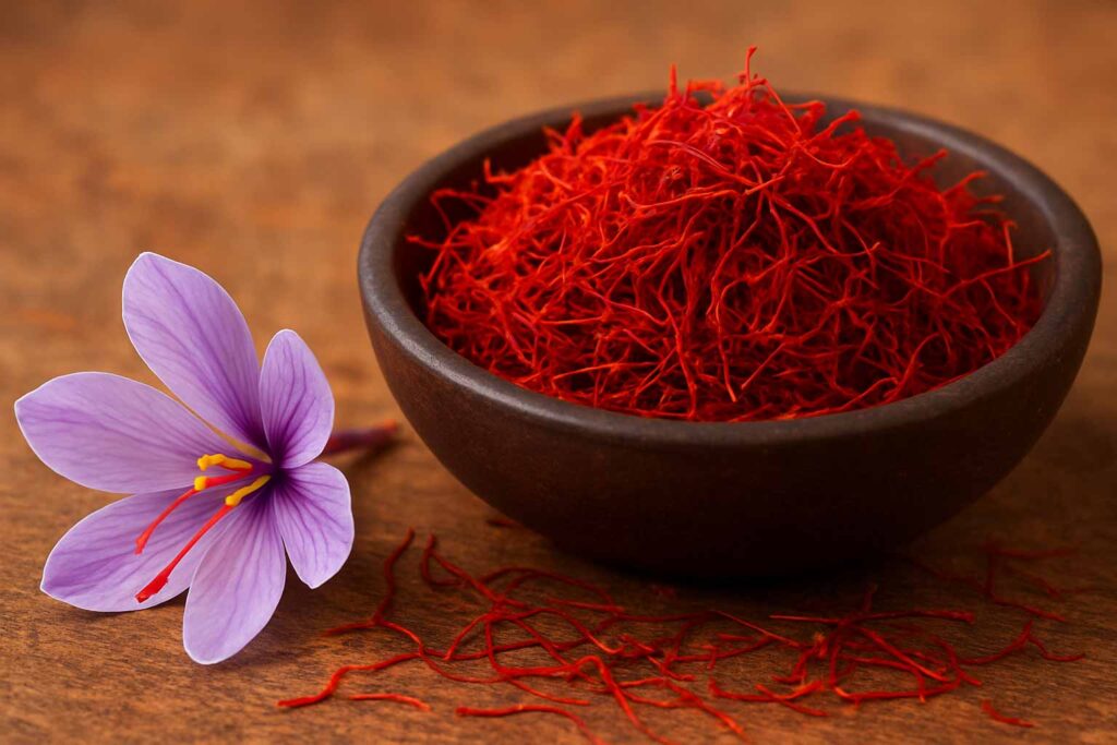 Precious saffron spice