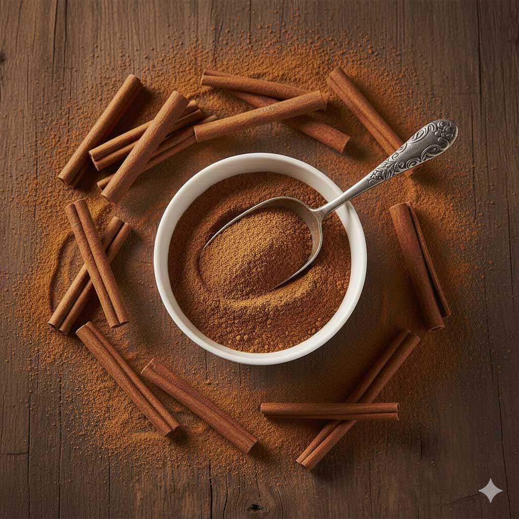 Cinnamon Lifestyle: Cinnamon sticks arranged in a cozy home setting