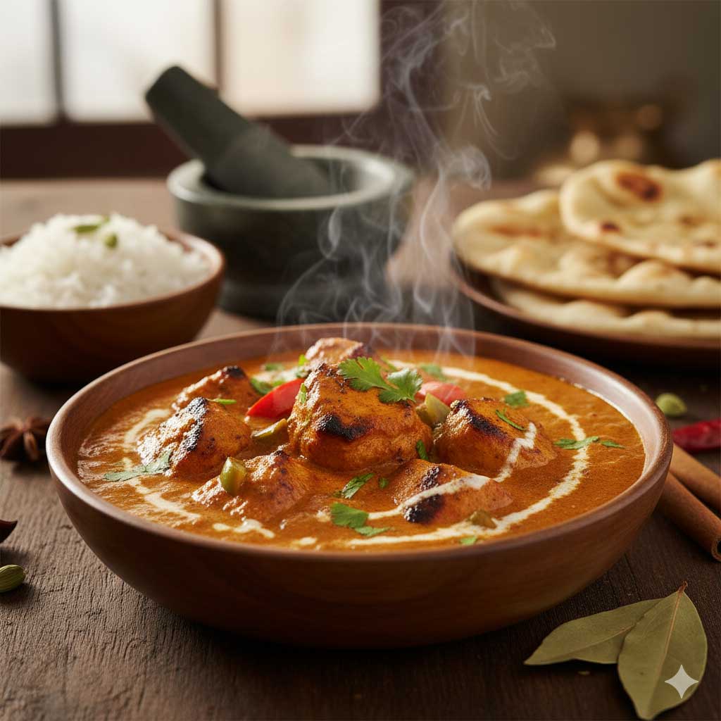 dish with garam masala